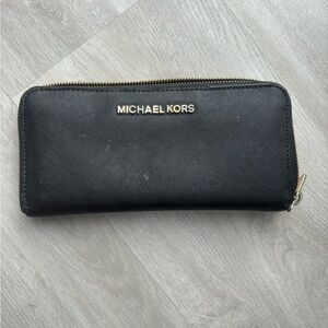 Black with Gold Michael Kors Wallet